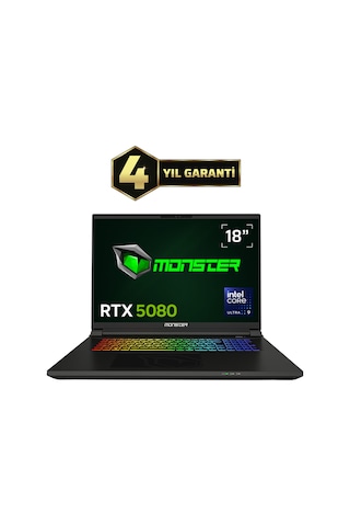 Monster Semruk S8 V1.1.4 Ultra Core 9 275HX 128 GB 4 TB SSD RTX5080 18" W11P Dizüstü Bilgisayar