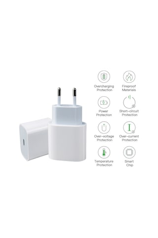 Apple Uyumlu iPad Mini 6.Nesil 20W Usb-C Girişli Hızlı Şarj Cihazı Adaptör - İthalatçı Garantili