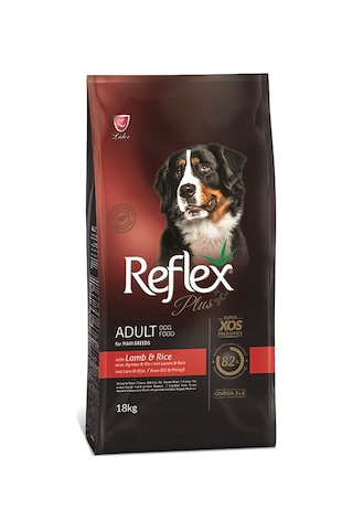 Reflex Plus Kuzu Etli ve Pirinçli Büyük Irk Yetişkin Köpek Maması 18 KG