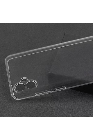 Zore Galaxy Uyumlu A04e Kılıf Msra Süper Silikon Kapak - Renksiz Renksiz