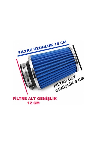 Hks 7.6cm / 76mm Dar Huni Tip Açık Hava Filtresi-performans Açık Hava Filtresi