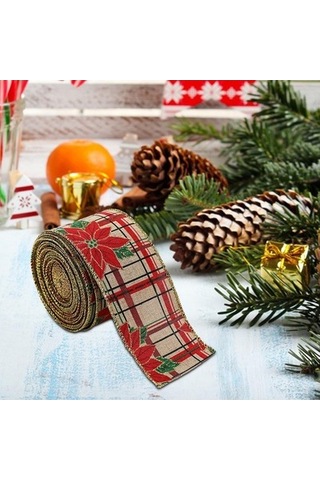 Lijinxu Yılbaşı Kurdelesi Hafif Zarif El Sanatları Projeleri Kırmızı Çiçek