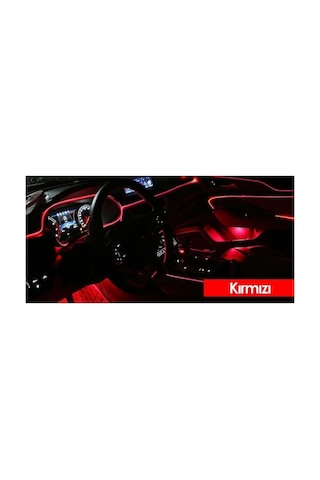 Araç İçi Led Ip Neon Kırmızı 2mt