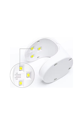Thentech Tırnak Kurutucu Lamba Uv+led Jel Yapıştırma Şarjlı Taşınabilir Seyahat Tipi Protez Tırnak Kurutucu Diğer