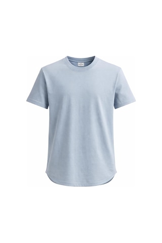 Plus Scorpion Erkek Slim Fit Basic Tişört Esnek, Terletmeyen Pike Dokulu Kumaş Mavi