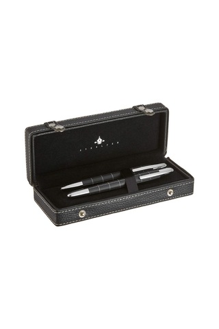 Steelpen 1711 Siyah Dolma Kalem+tükenmez Kalem Standart