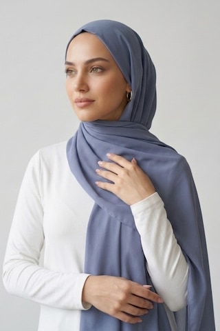 İpekçe Şal Medine 70 190 Duman Grisi
