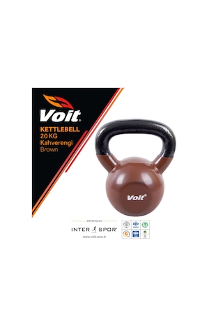 Voit Vinyl Kettlebell 20 KG Kahve Kahverengi