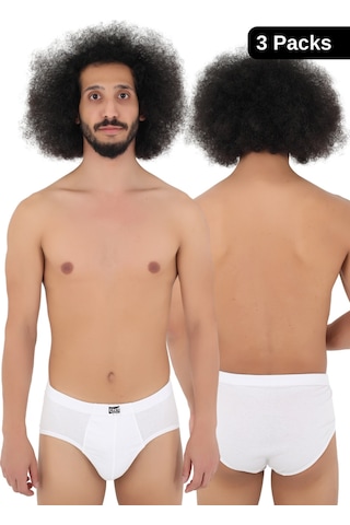 Cnt Erkek Slip Külot Likralı 3'lü Premium Paket Beyaz