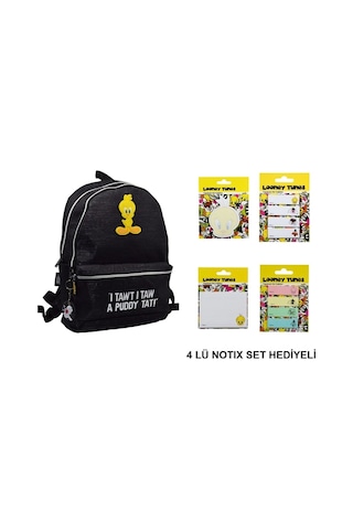 Tweety Sırt Çantası 4lü Notıx Set Hediyeli Çok Renkli