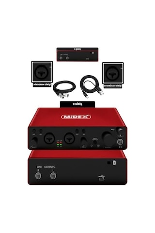 Glx-800rd Üst Segment Usb Stüdyo Ses Kartı 2 Giriş 2 Çıkış 24bit/192khz