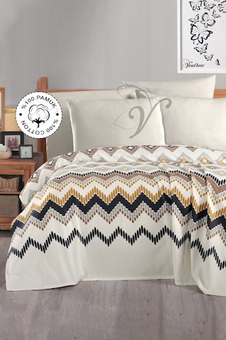 Vionel Home Coza 8 Farklı Desenli Pamuklu Çift Kişilik Baskılı Pike Çok Renkli