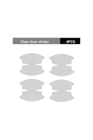 Seametal 4 Adet Kapı Kase Koruma Filmi Evrensel Anti-scratch Araba Etiket Su Geçirmez Koruyucu Şerit Oto Aksesuarları