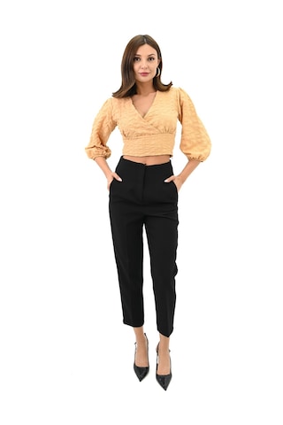 Koza Butik Kadın Balon Kol Detaylı Crop Gömlek 1719-25 001