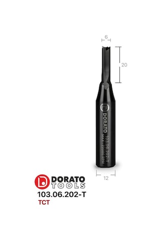 Dorato 6x20mm Titanyum Kaplı Cnc, Freze Ucu
