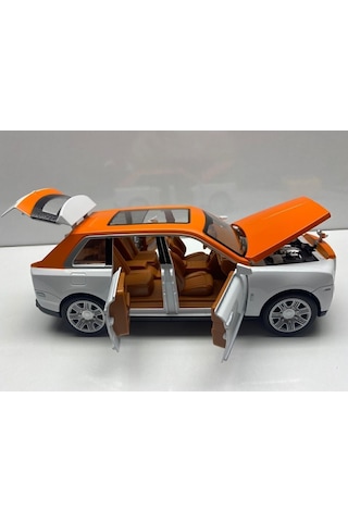 Metal Model Oyuncak Araba 1.24 Koleksiyon Araba Kapılar Açılır Sesli Işıklı Kırmızı