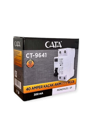 Ct-9641 40 Amper 300 Ma Monofoze Yangın Koruma Rölesi Beyaz