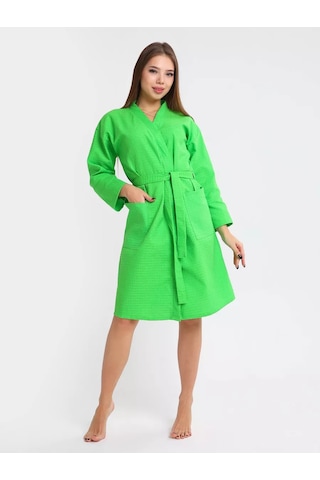 Inteteks Vafelli Kimonolu Banyo Bornozu, Hamam Ve Sauna İç 191939402 Gri