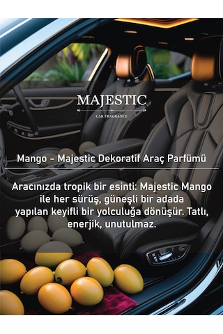 Majestic Oto Kokusu Mango 7 Ml - Dekoratif Araç Parfümü