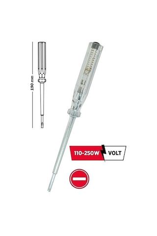 Rodex Rkn210 Düz Uçlu Kontrol Kalemi 190 Mm