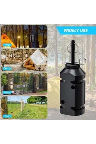 Tenfowee Kamp Güvenlik Alarmı, Vahşi Hayvan Engeli, Çıkırık Çubuğu İle Etkin Perimeter Koruma, Yeniden Kullanılabilir Alüminyum Tasarım