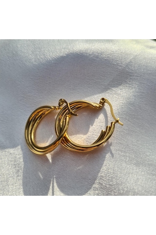 Triple Luxe Hoop Altın