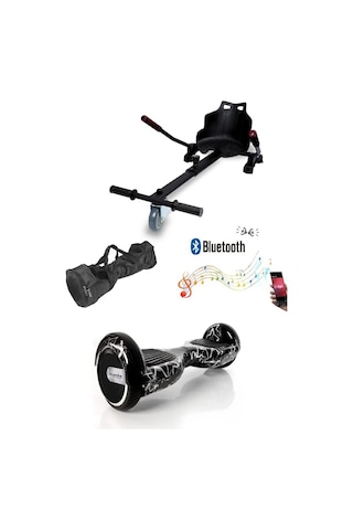 Citymate Elektrikli Kaykay Hoverboard Akıllı Denge 6.5 Inch + Hoverkart + Çanta Extrem Paket D02