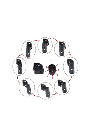 Ranyeek Mv Agusta Brutale/dragster/superveloce F3/f4 Motosiklet Ön Ayak Kalkanı - Siyah Aluminyum, Kolay Kurulum, Paslanmaz, Renk Kaybı Olmayan