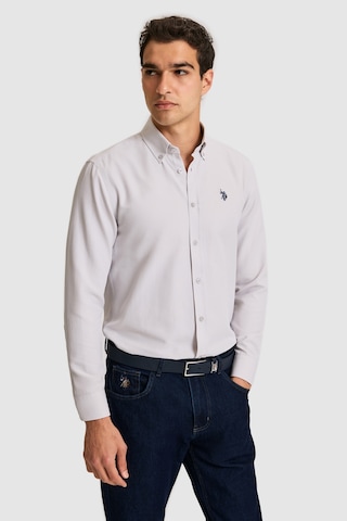 U.s. Polo Assn. Erkek Açık Gri Gömlek Basic 50324708-vr001