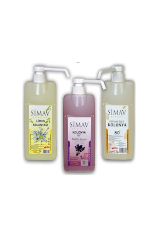 Simav Synaus Termal Sulu Kolonya Seti 3'lü Spreyli 1 L