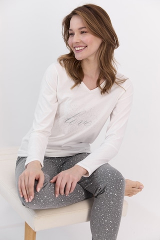 Arnetta Krem Love Puantiyeli Kadın Pijama Takımı 5274-27864