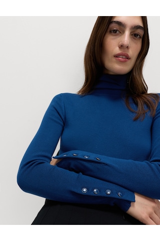 Marks & Spencer Fitilli Balıkçı Yaka Kazak Mavi