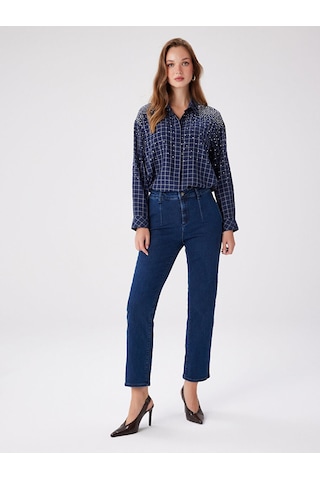Faik Sönmez Slim Fit Pensli Jean Pantolon W27jpn007 Uw27jpn00727 İndigo