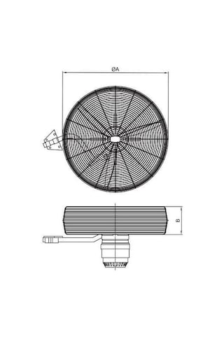 Bahçıvan Bsv-d 600 60cm Siyah 3 Kanatlı Sanayi Tipi Duvar Vantilatörü