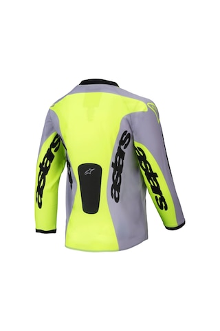 Alpinestars Kids Racer Veil Çocuk Off-road Jerseyi Gri Sarı Siyah
