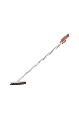 Springsun Alüminyum Ayarlanabilir Köşe Temizleme Fırçası, 180 Derece Dönebilir, Sökülebilir Tasarım, 78-130cm Uzunluk