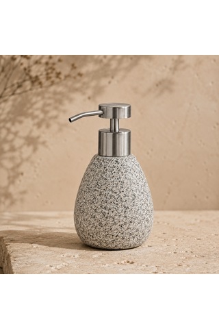 The Voguemaxima Terrazzo Desenli Sıvı Sabunluk Çok Renkli Seramik 9x16 Cm