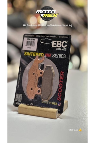 Suzukı Uh200 Burgman Ön Balata Ebc Fren Balatası Sfa197hh Ön / Arka Uyumlu Sinterli Hh
