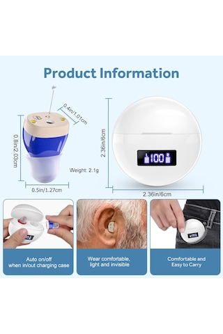 Yaşlı Görünmez İşitme Cihazları İçin Mini İşitme Cihazları Taşınabilir İşitme Amerika Birleşik Devletleri