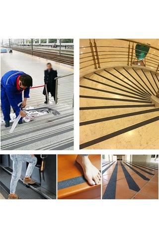 Yuntech01 Peva Anti Kayma Bant 2.5cm X 5m Şeffaf - Ev, Banyo, Merdivenler İçin Güvenlik Artırıcı, Kolay Kurulum Diğer