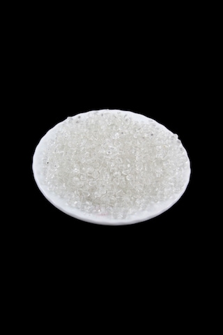 Şeffaf 4 Mm Basık Oval Akrilik Boncuk Aksesuar Takı Malzemesi 25 Gr
