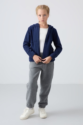 Standart Fit Kapüşonlu 2li Paket İndigo-fiesta Kız Çocuk Sweatshirt - 75152 Kırmızı - Mavi