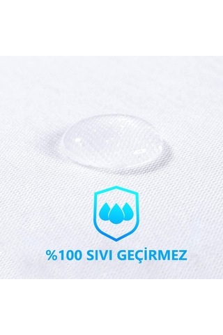 Dört Mevsim Çift Kişilik Alez Fitted Sıvı Geçirmez Yatak Koruyucu (439688732)