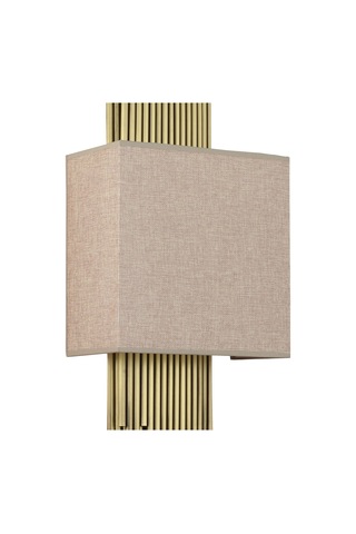 Lampaluce Straordinario Modern Tasarım Metal Ve Kumaş Aplik 85cm Sarı Eskitme