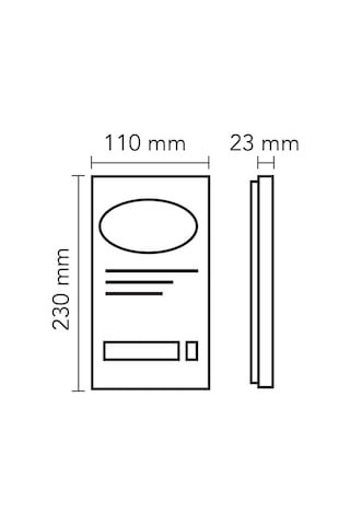 Audıo Bus Plus 1 Buton Kameralı Zil Paneli Siyah