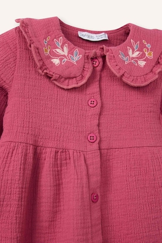 Defacto Çiçekli Müslin Nakış Yakalı Elbise Kız Bebek G8141A526SP