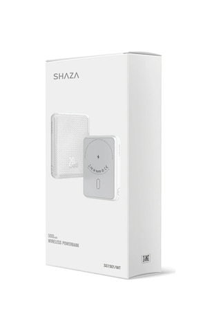 Shaza Sg1501 Magnetic 5000 Mah Kablosuz Wireless Powerbank Gri