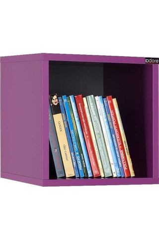 Adoremobilya Rainbow Genç Odası Duvar Raf-Mor