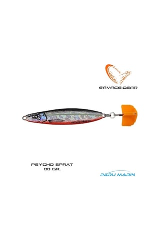 Savage Gear Psycho Sprat 80gr. Suni Yem Red N Black