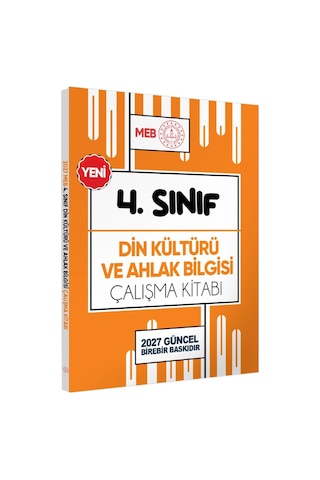 2027 MEB ÖDM İlkokul 4.Sınıf DİN KÜLTÜRÜ VE AHLAK BİLGİSİ Çalışma Kitabı Soru Bankası BASKI ÜCRETİ